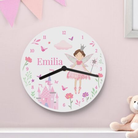Personalised Fairy Princess Clock: 2 - Clocks By Gift Moments