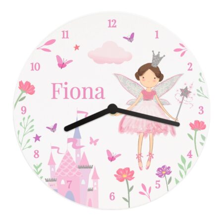 Personalised Fairy Princess Clock: 4 - Clocks By Gift Moments