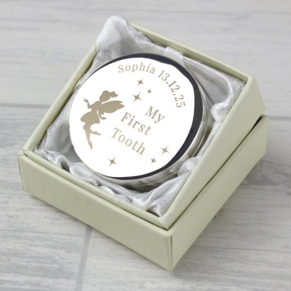 Personalised Fairy Princess First Tooth Trinket Box: 1 - Trinket Boxes By Gift Moments