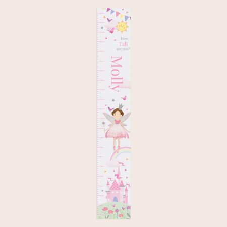 Personalised Fairy Princess Height Chart: 3 - Height Charts By Gift Moments