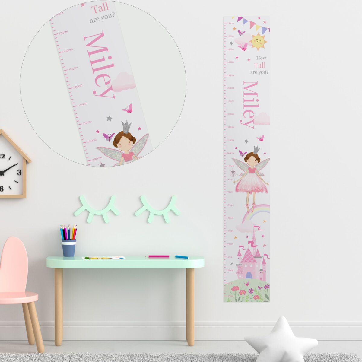 Personalised Fairy Princess Height Chart: 1 - Height Charts By Gift Moments