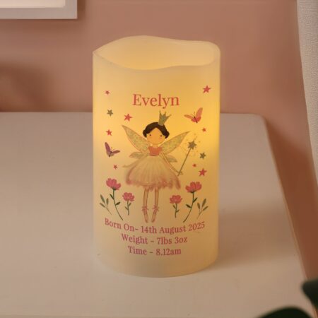 Personalised Fairy Princess Night Light LED Candle: 1 - LED Lighting By Gift Moments