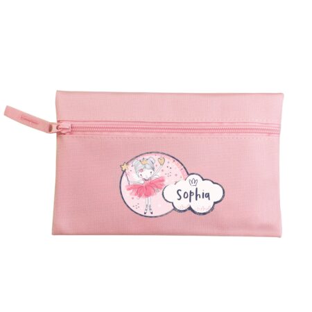 Personalised Fairy Princess Pink Pencil Case: 5 - Pencil Cases & Sets By Gift Moments