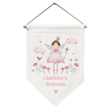 Personalised Fairy Princess Wall Art Banner: 5 - Wall Art By Gift Moments