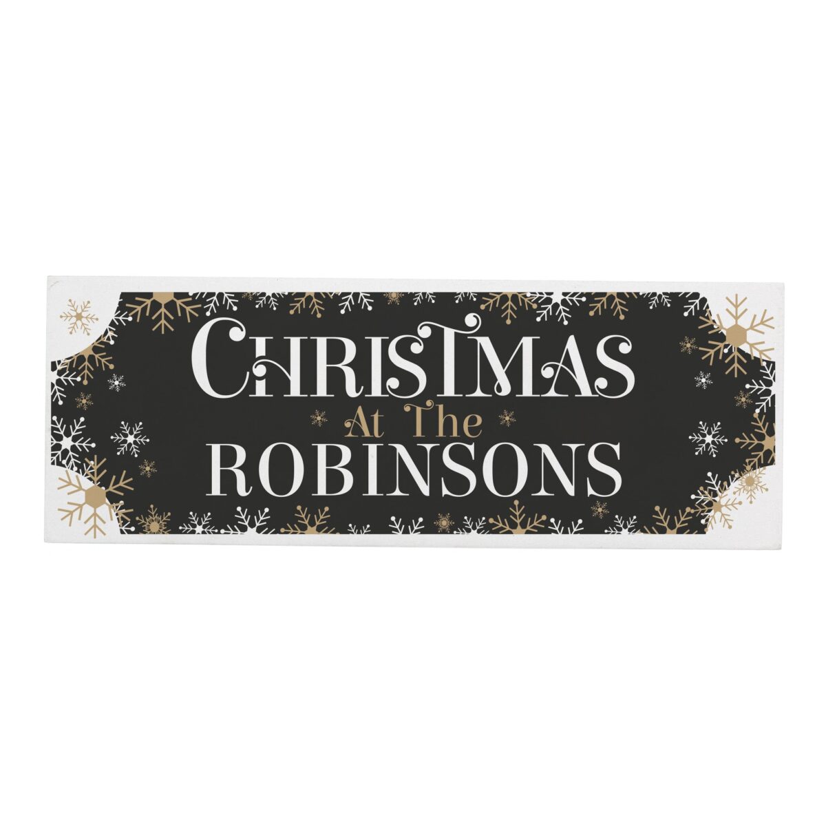 Personalised Family Christmas Wooden Mantel Ornament: 5 - Christmas Decorations By Gift Moments