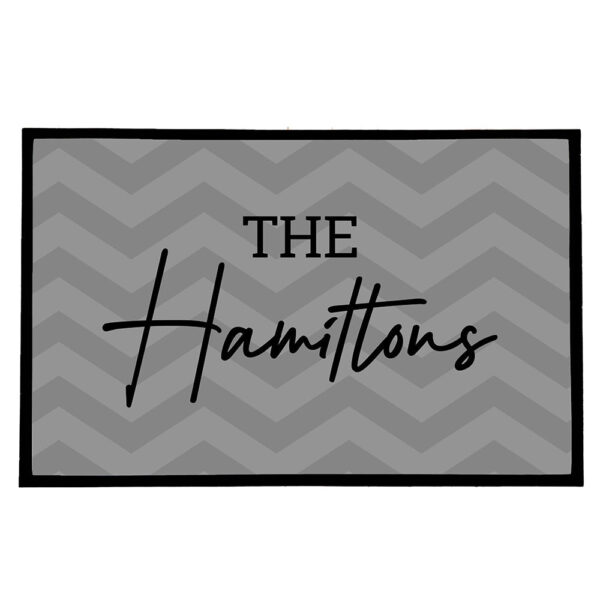 Personalised Family Rubber Door Mat: 2 - Doormats By Gift Moments