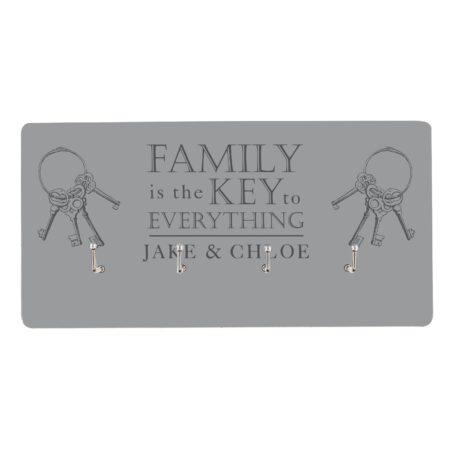 Personalised family key hooks