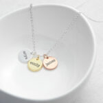 Personalised My Family Triple Discs Necklace: 1 - Necklaces By Gift Moments