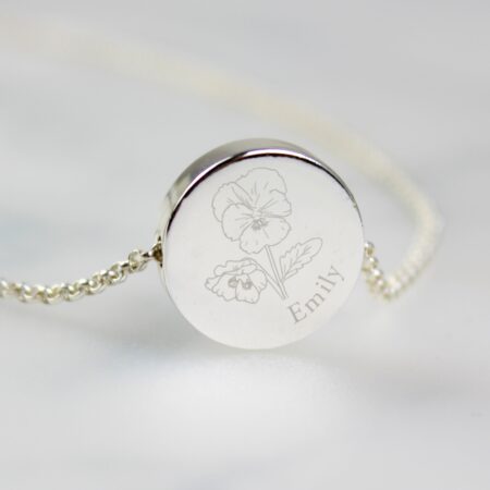 Personalised February Birth Flower Necklace and Box: 6 - Necklaces By Gift Moments