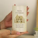 Personalised Festive Village LED Candle: 1 - LED Lighting By Gift Moments