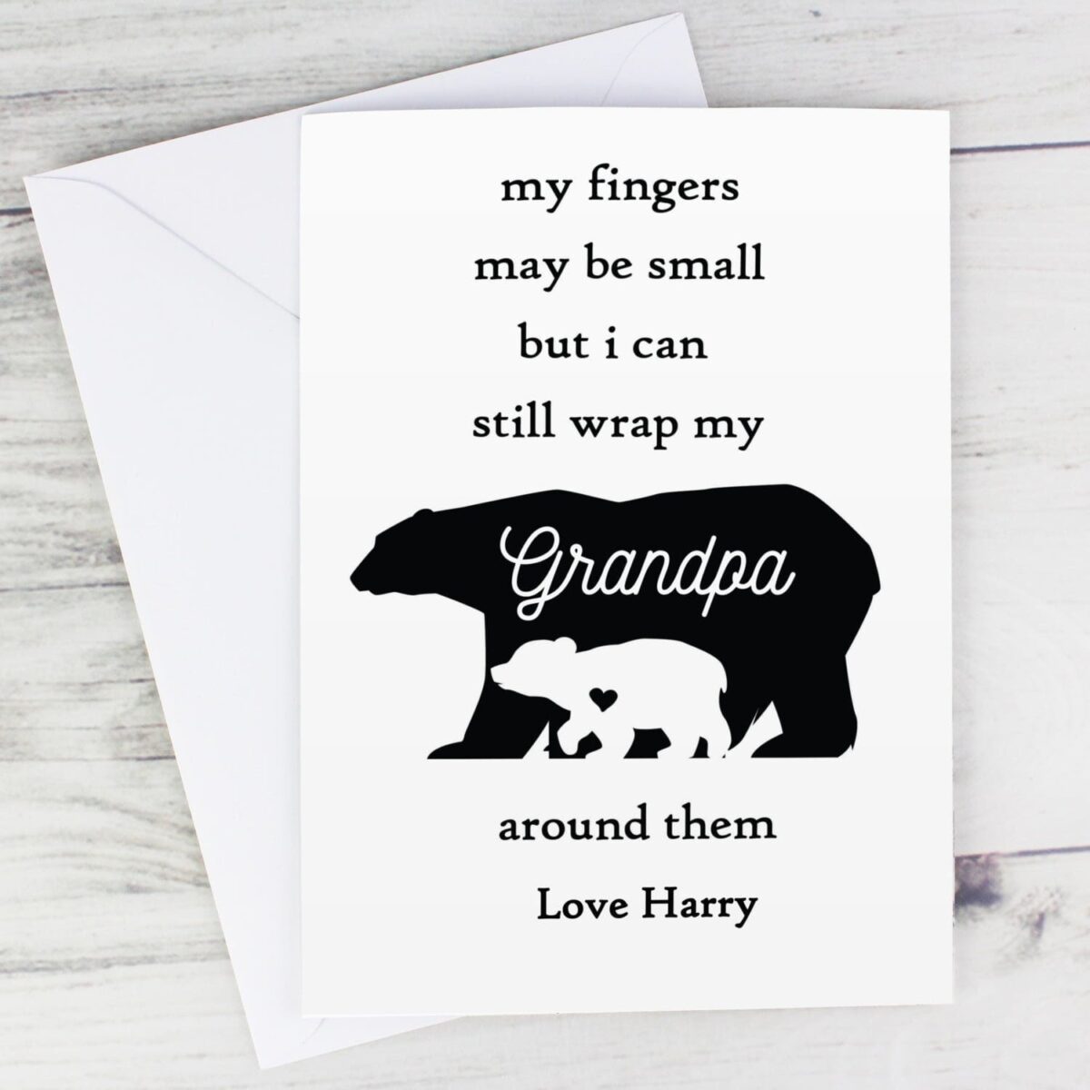 Personalised Fingers may be small Card: 2 - Greeting Cards By Gift Moments