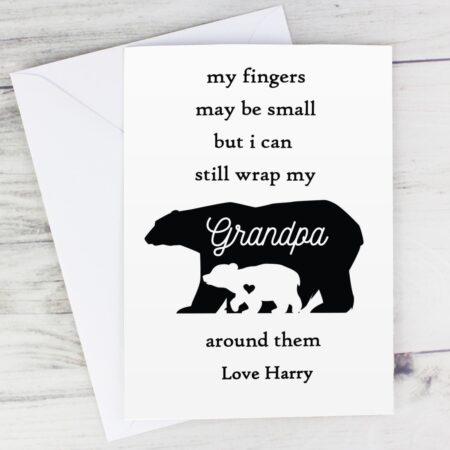 Personalised Fingers may be small Card: 2 - Greeting Cards By Gift Moments