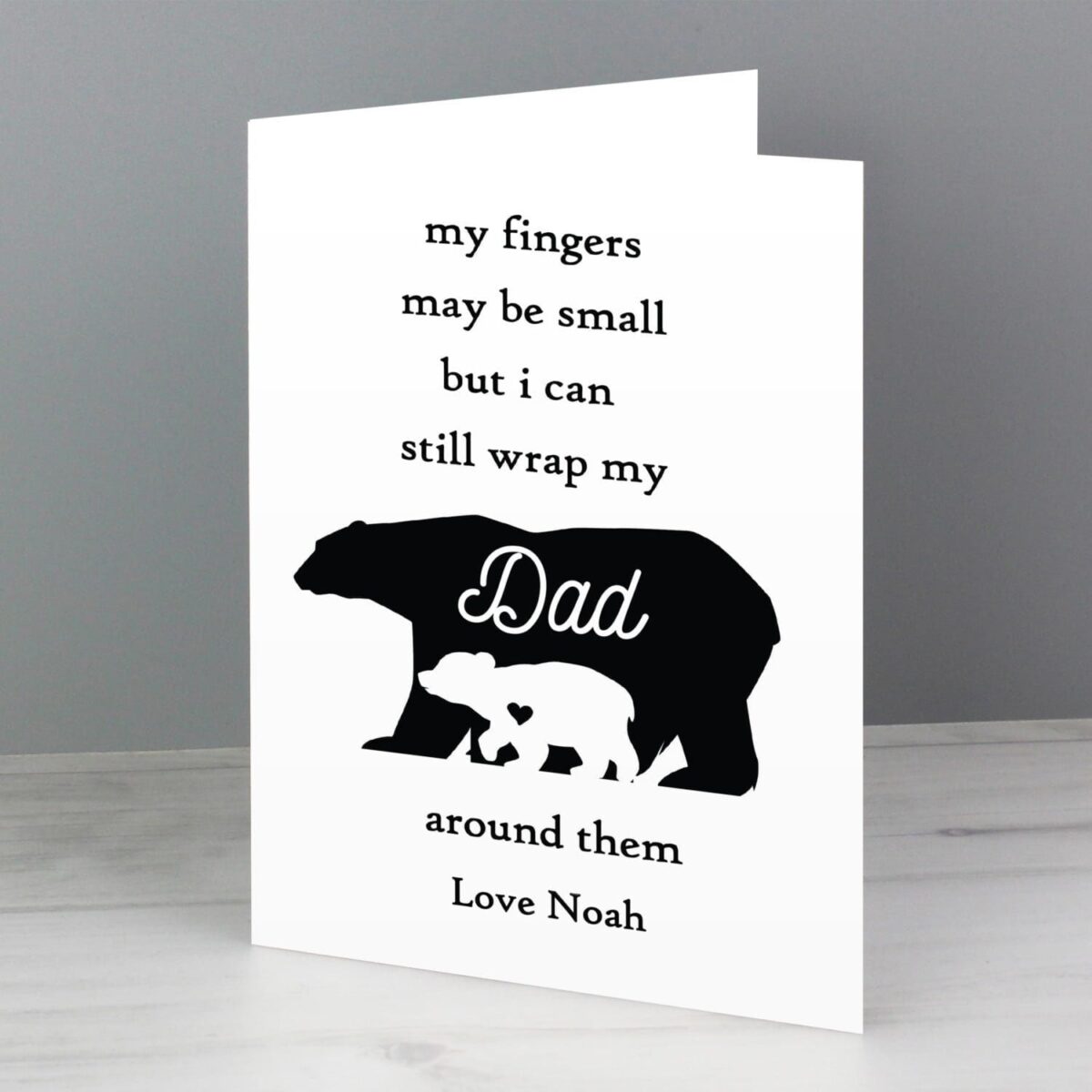 Personalised Fingers may be small Card: 3 - Greeting Cards By Gift Moments