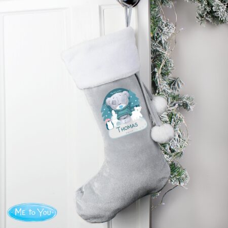 Personalised First Christmas Tiny Tatty Teddy Stocking: 3 - Christmas Stockings By Gift Moments