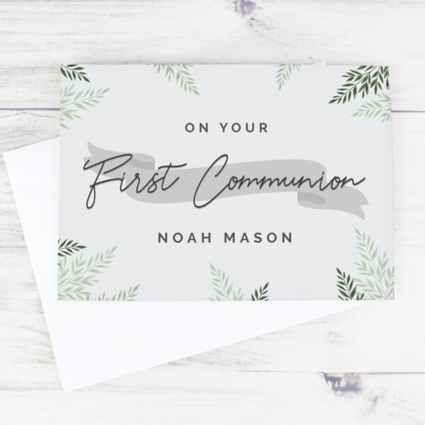 Personalised First Communion Card: 2 - Greeting Cards By Gift Moments