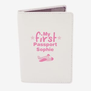 Personalised My First Cream Passport Holder: 2 - Passport Holders By Gift Moments