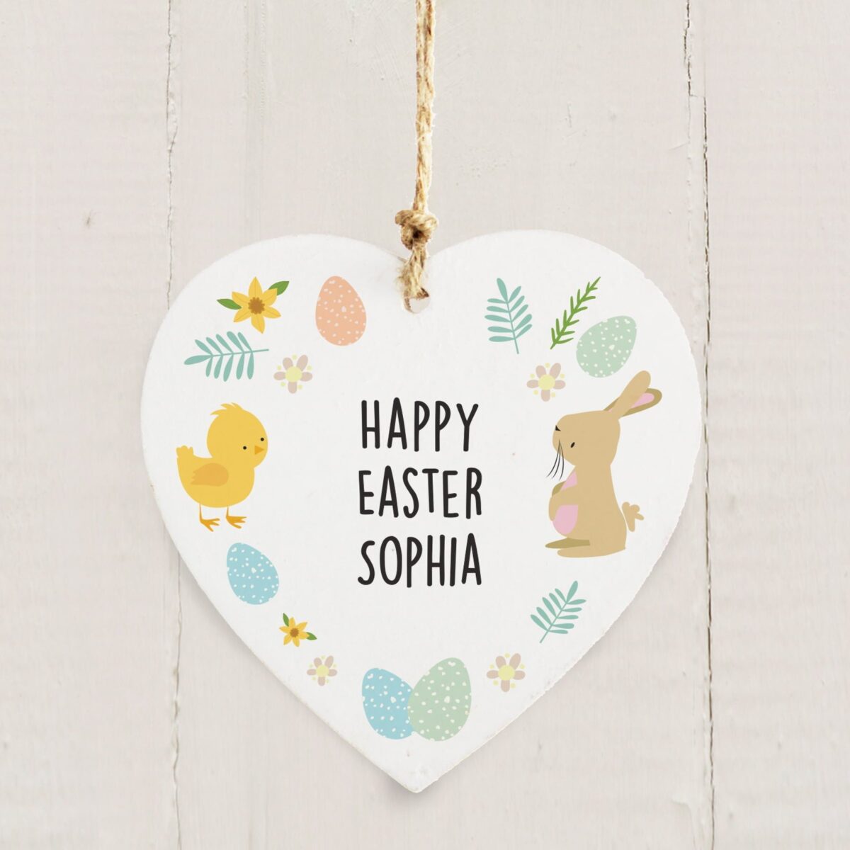 Personalised First Easter Heart Tree Decoration: 2 - Decorations By Gift Moments