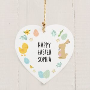 Personalised First Easter Heart Tree Decoration: 2 - Decorations By Gift Moments