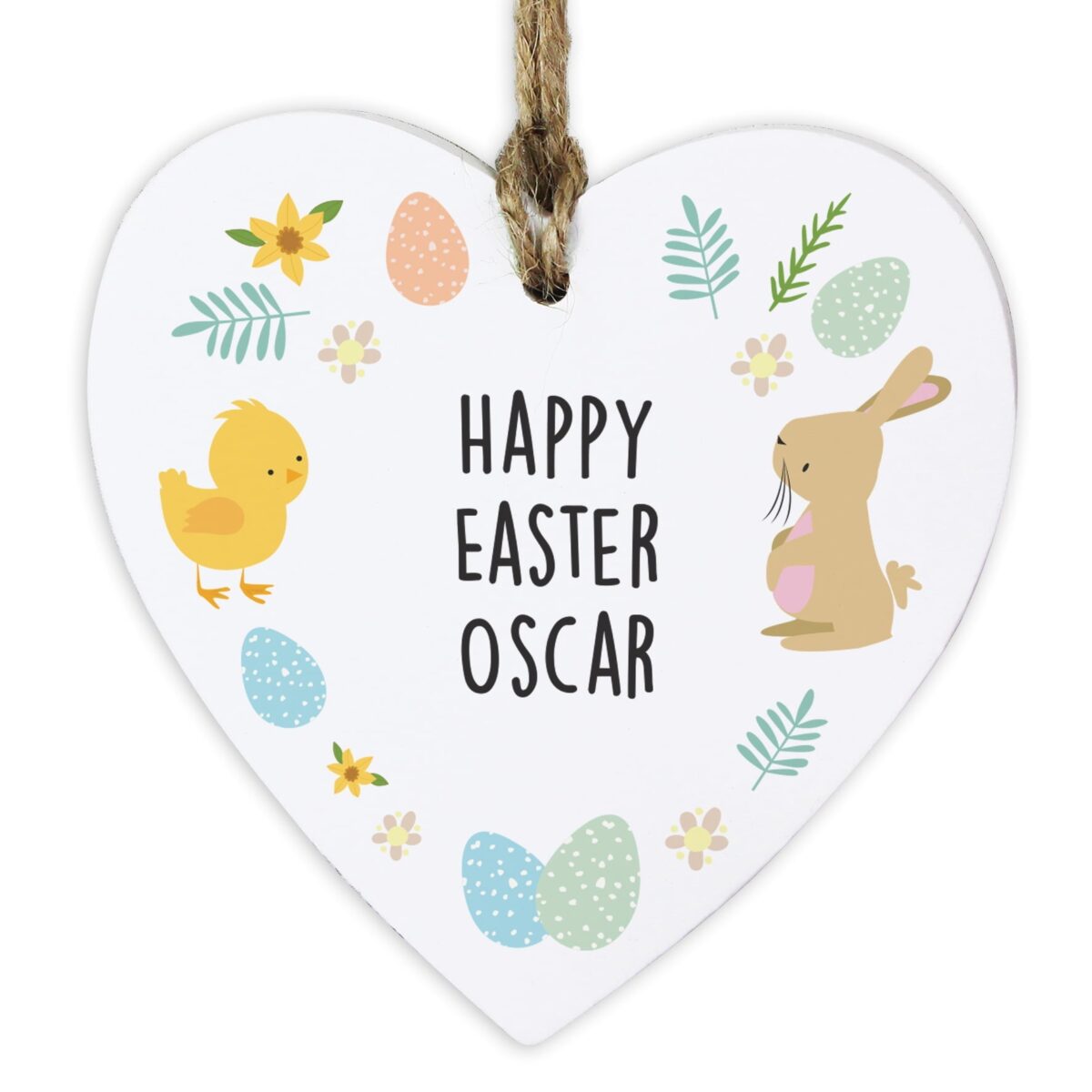 Personalised First Easter Heart Tree Decoration: 4 - Decorations By Gift Moments