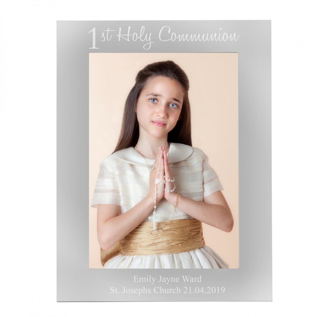 Personalised First Holy Communion 5x7 Photo Frame: 3 - Photo Frames By Gift Moments