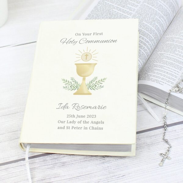 Personalised First Holy Communion Holy Bible - Eco-friendly: 1 - Books By Gift Moments