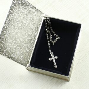 Personalised First Holy Communion Bible Trinket Box with Rosary Beads: 3 - Trinket Boxes By Gift Moments