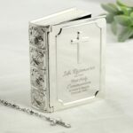 Personalised First Holy Communion Bible Trinket Box with Rosary Beads: 1 - Trinket Boxes By Gift Moments