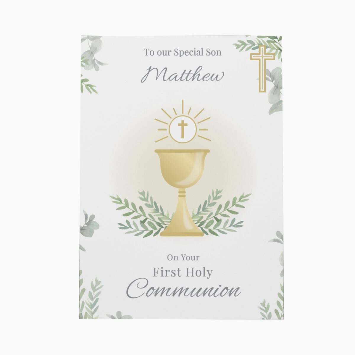 Personalised First Holy Communion Card: 5 - Greeting Cards By Gift Moments