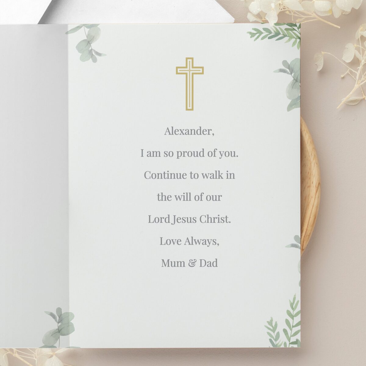 Personalised First Holy Communion Card: 4 - Greeting Cards By Gift Moments