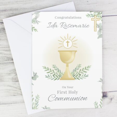 Personalised First Holy Communion Card: 2 - Greeting Cards By Gift Moments
