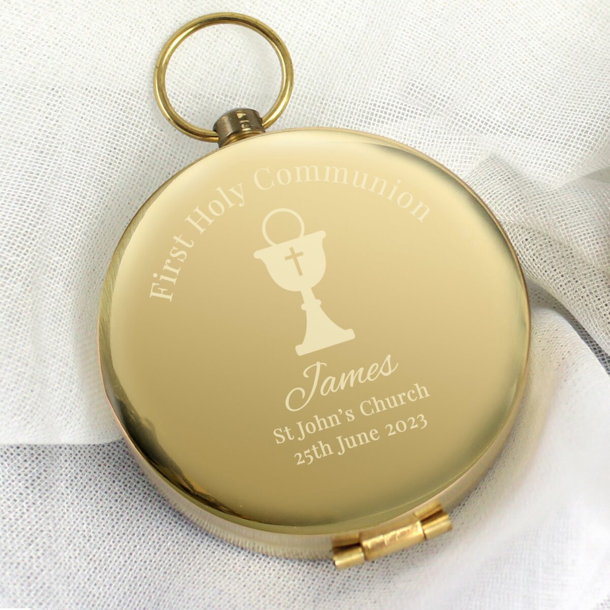 Personalised first holy communion compass