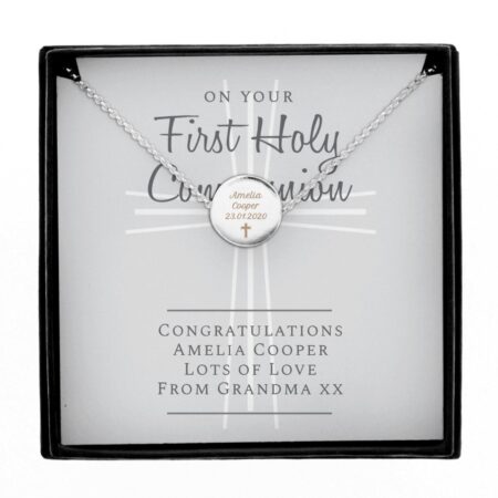 Personalised First Holy Communion Necklace & Box: 4 - Necklaces By Gift Moments