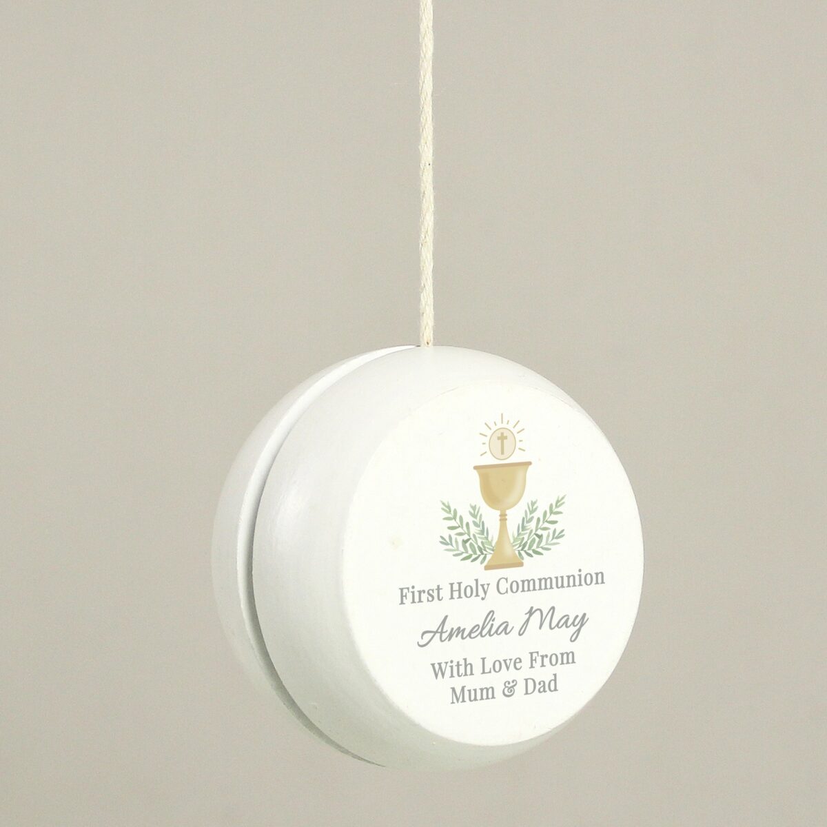 Personalised First Holy Communion Wooden Yoyo: 3 - Toys By Gift Moments