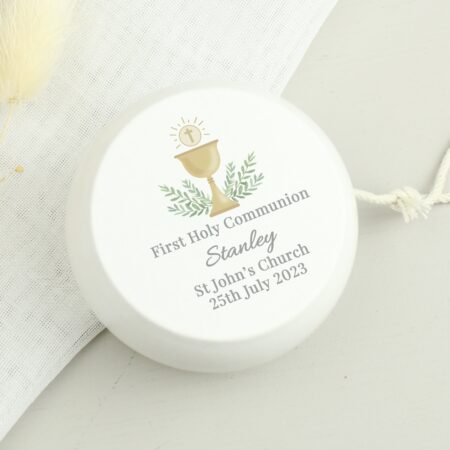 Personalised First Holy Communion Wooden Yoyo: 4 - Toys By Gift Moments