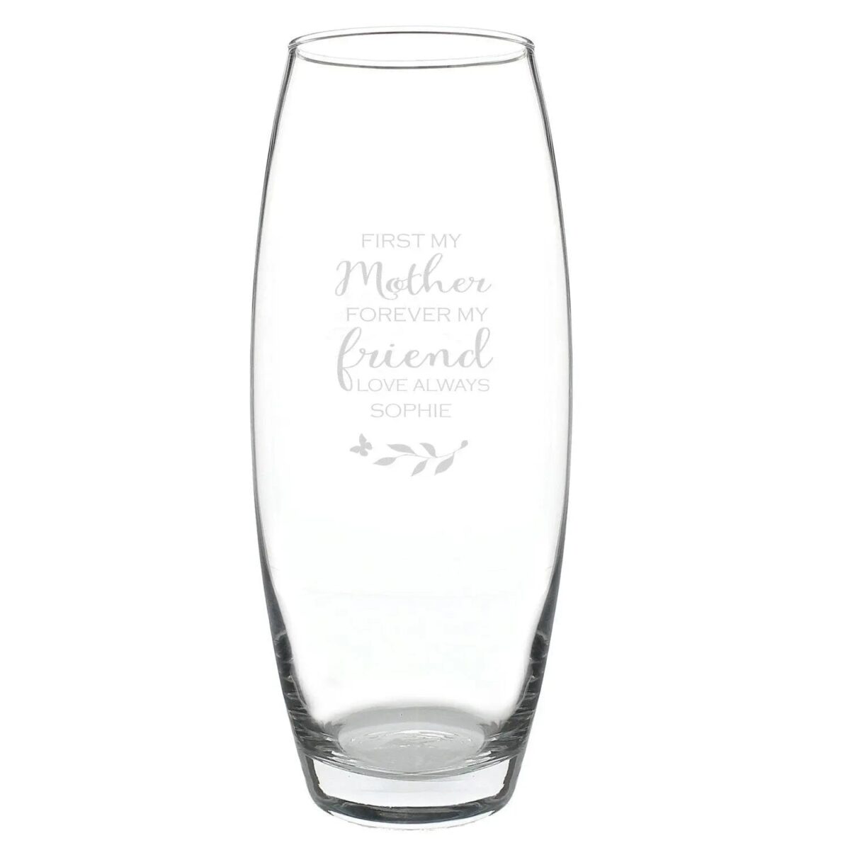 Personalised ’First My Mother Forever My Friend’ Bullet Vase: 3 - Vases By Gift Moments