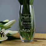 Personalised ’First My Mother Forever My Friend’ Bullet Vase: 1 - Vases By Gift Moments