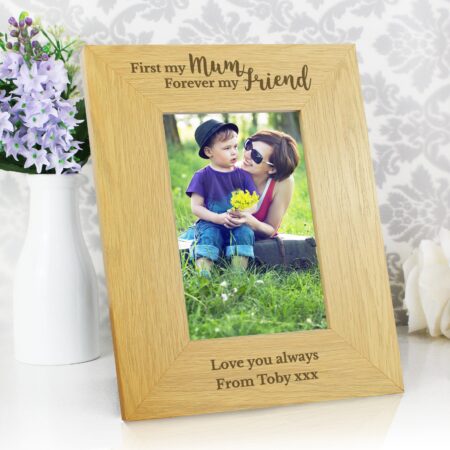Personalised ’First My Mum Forever My Friend’ 6x4 Photo Frame: 3 - Photo Frames By Gift Moments