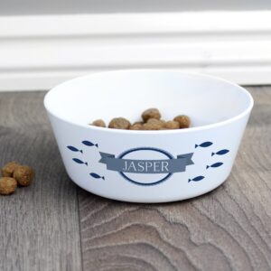 Personalised Fish Plastic Cat Bowl: 1 - Pet Products By Gift Moments