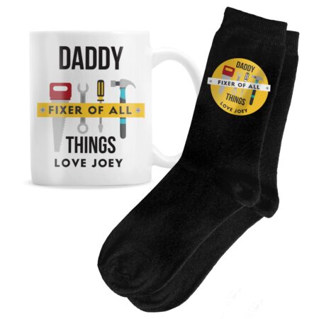 Personalised Fixer of All Things Mug & Socks Set: 5 - Mugs By Gift Moments