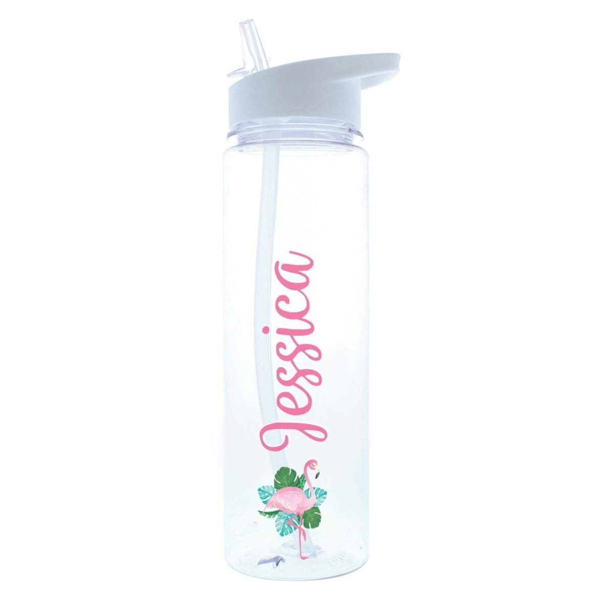 Personalised Flamingo Water Bottle: 3 - Water Bottles By Gift Moments
