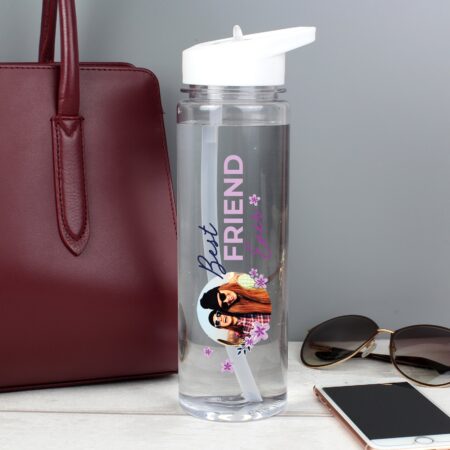 Personalised Floral Best Ever Photo Upload Water Bottle: 1 - Water Bottles By Gift Moments