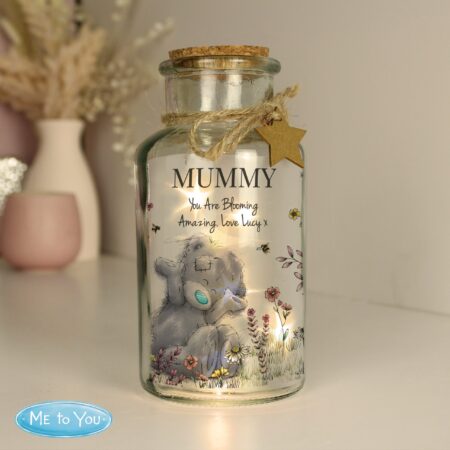 Personalised Me to You Floral LED Glass Jar: 1 - LED Lighting