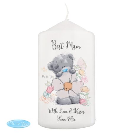 Personalised Me to You Floral Pillar Candle: 2 - Candles