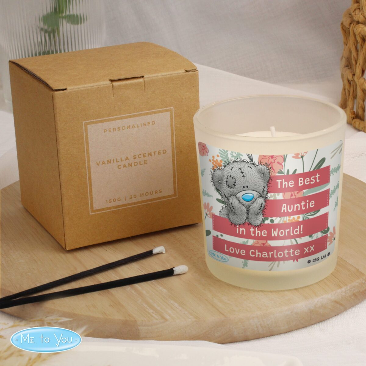 Personalised Me To You Floral Scented Jar Candle: 3 - Candles