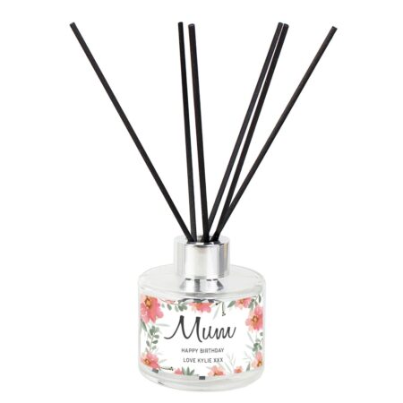 Personalised Floral Sentimental Reed Diffuser: 4 - Reed Diffusers By Gift Moments