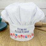 Personalised Flour Power Chef Hat: 1 - Chef Hats By Gift Moments