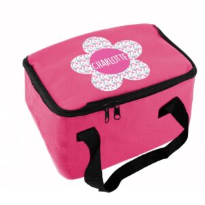 Personalised Flower Pink Lunch Bag: 5 - Lunch Boxes & Bags By Gift Moments