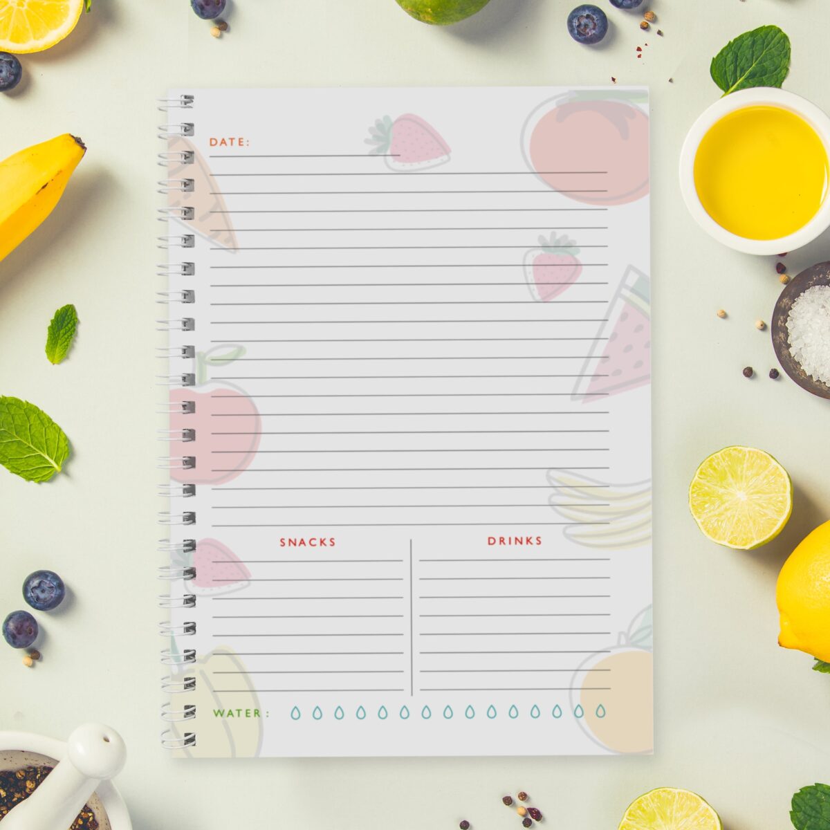 Personalised Food Diary: 4 - Diaries By Gift Moments