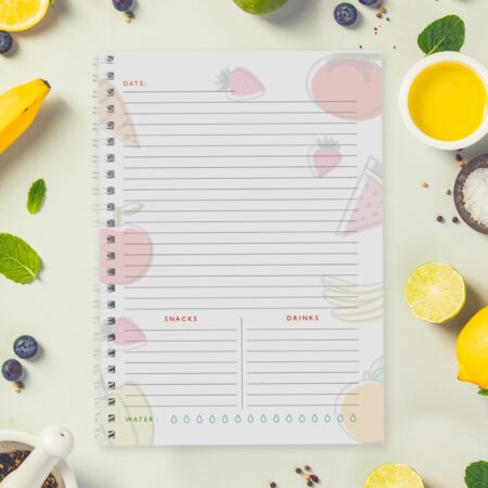 Personalised Food Diary: 4 - Diaries By Gift Moments