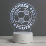 Personalised Football LED Colour Changing Desk Night Light: 1 - LED Lighting By Gift Moments